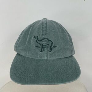 Vintage Camel Joe Cap Hat Strap Back Green Stonewash Embroidered Logo Cigarettes